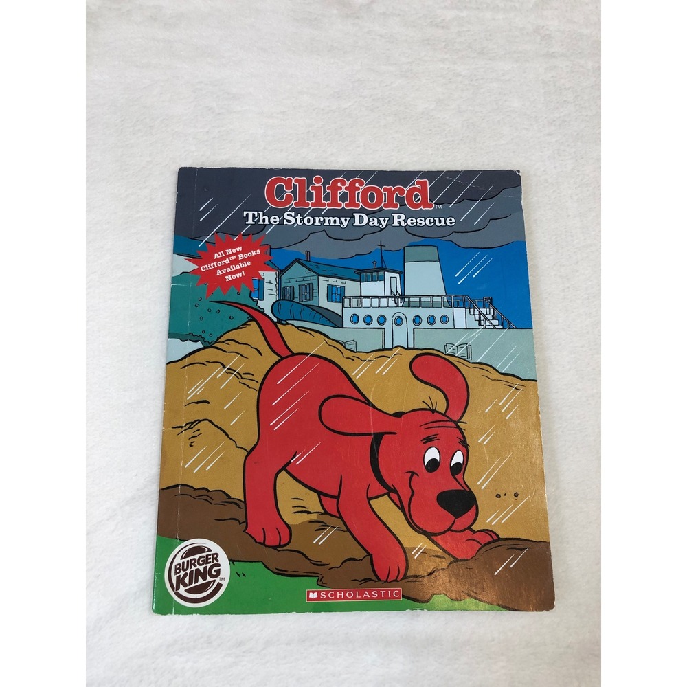 Clifford The Stormy Day Rescue Book Burger King Promo 2021 Item 15684
